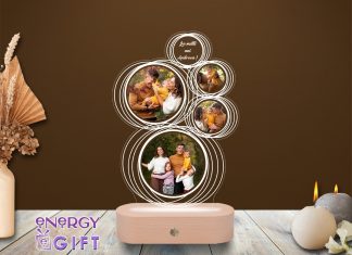 Lampă LED personalizată – cadoul perfect pentru ziua de naștere a bunicilor